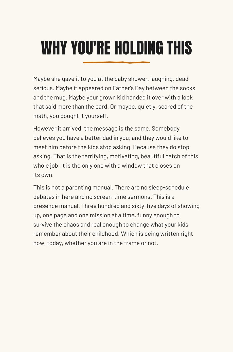 Dad The F*ck Up: the Why You're Holding This page, maybe she gave it to you at the baby shower, laughing, dead serious