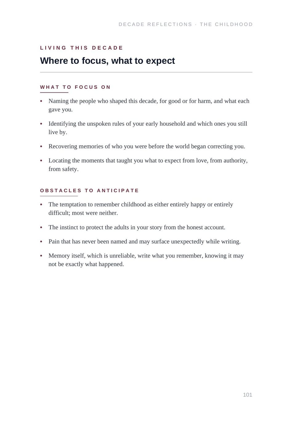 Lifetime Blueprint: the Childhood chapter, where to focus and what obstacles to expect