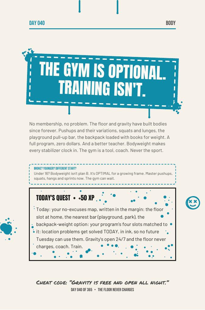 Maxx The F*ck Up, Day 40: the gym is optional, training isn't