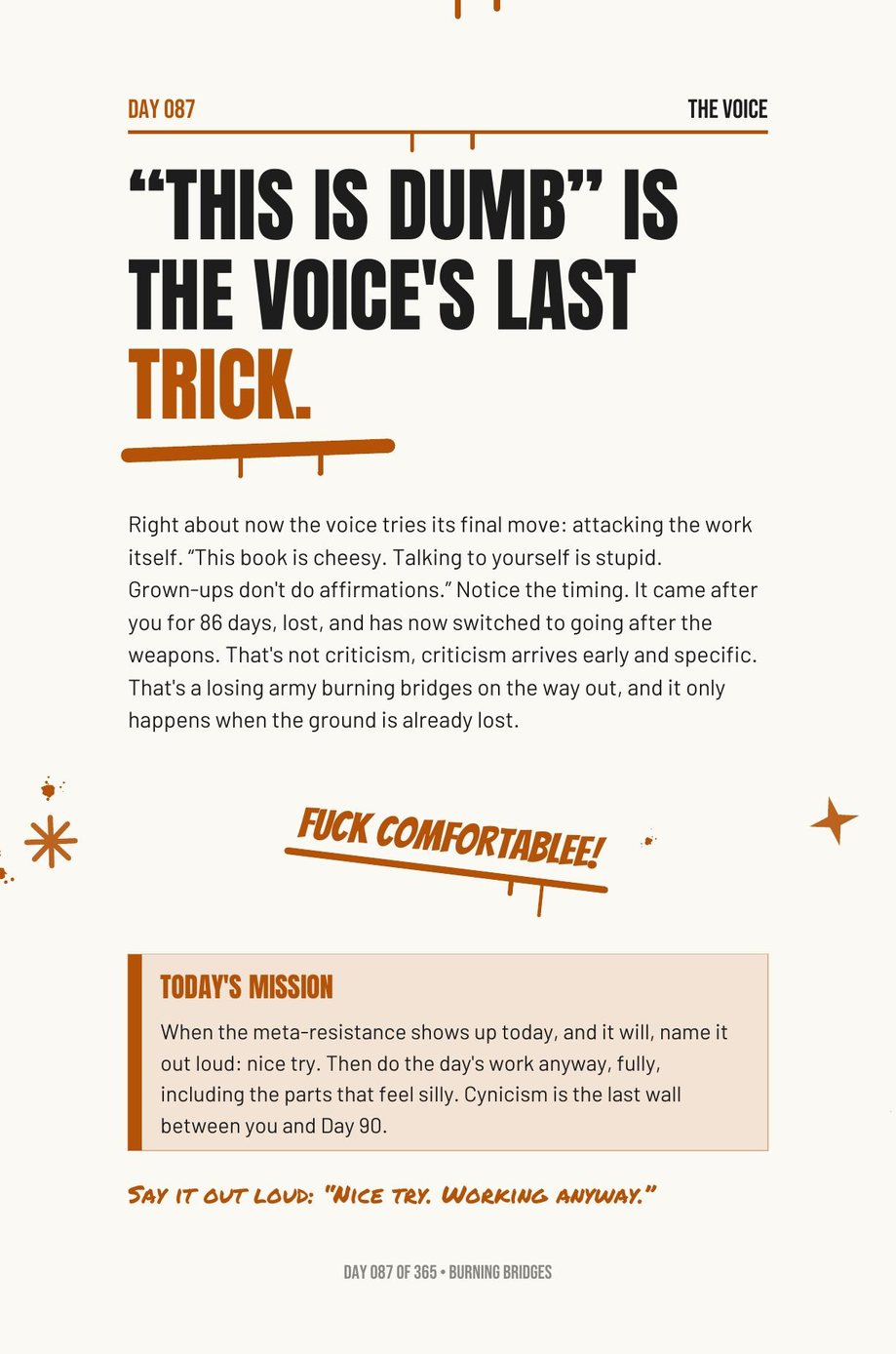 Step The F*ck Up: Day 087, This Is Dumb Is the Voice's Last Trick