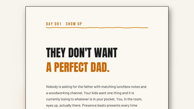 How Do I Become a Better Dad in Ten Minutes a Day?
