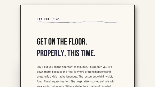 How Do I Connect With My Kids? Get on the Floor