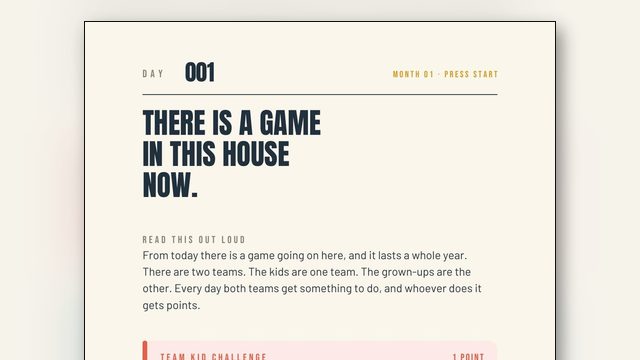 Indoor Family Games That Need Nothing but the People in the House