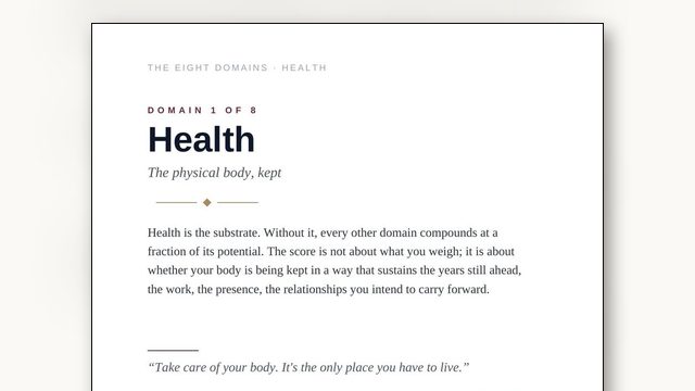 What Are the Main Areas of Life, and How Do You Score Them?