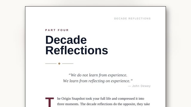 How to Reflect on Your Life by Decade: The Complete Method