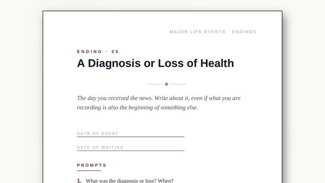 How to Write About a Diagnosis (The Day You Received the News)