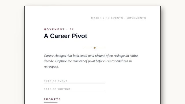 How to Write About a Career Pivot Before You Rationalize It