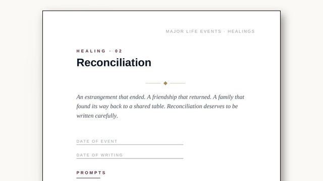 How to Write About Reconciliation, One Dinner at a Time