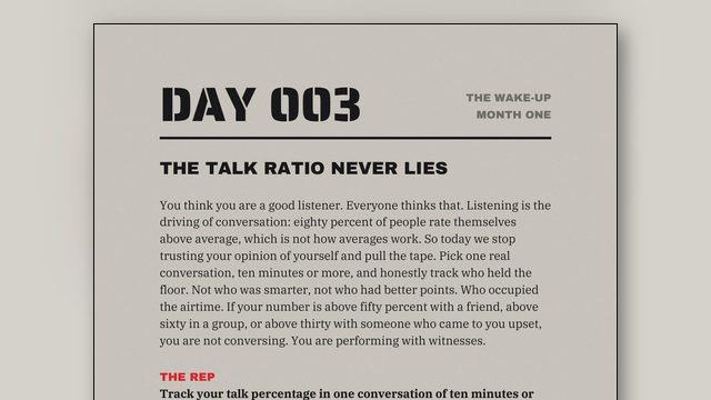 How Do I Become a Better Listener? One Rep a Day