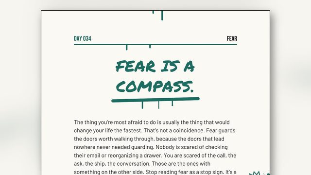 How to Do Things Scared: Fear Is a Compass, Not a Stop Sign