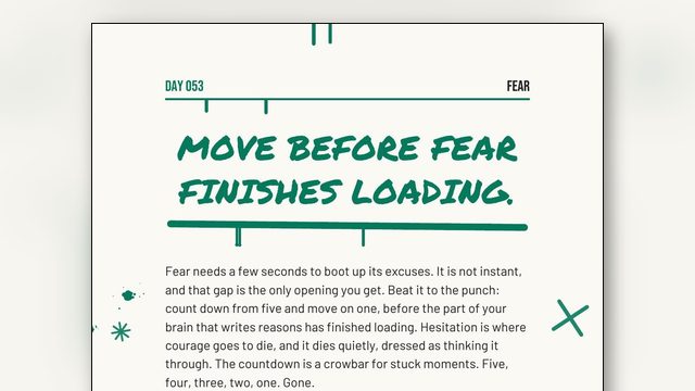How to Build Courage Every Day: Three Brave Reps and a Five-Count