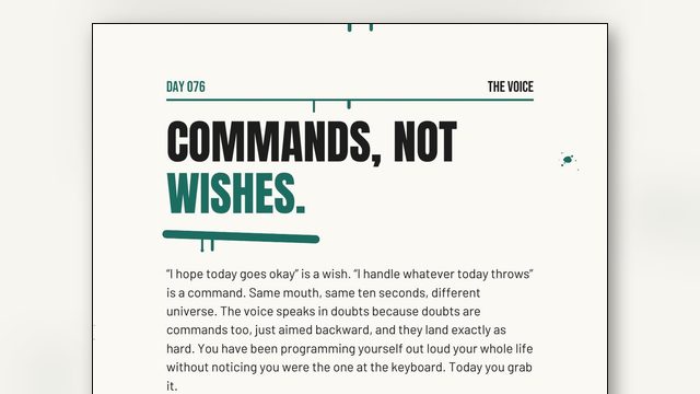 The Best Daily Instructions for Self-Improvement Are Missions, Not Advice