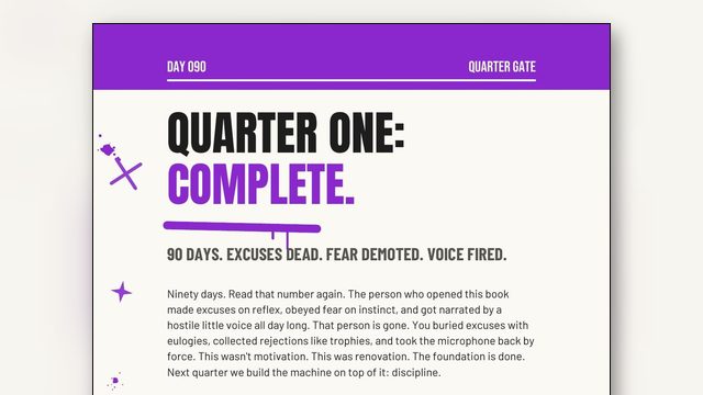 How Long Does It Really Take to Change? 90 Days to Demote, 365 to Prove