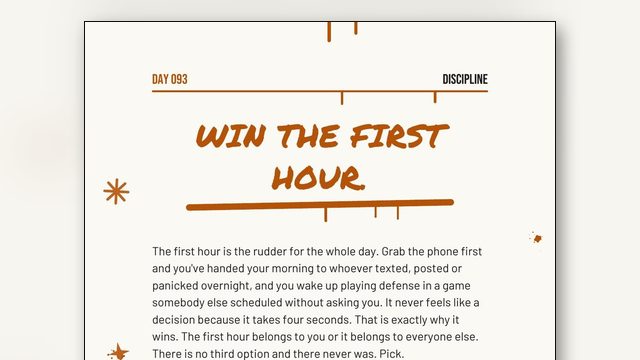 What Is a Realistic Morning Routine? Two Minutes, Not Two Hours