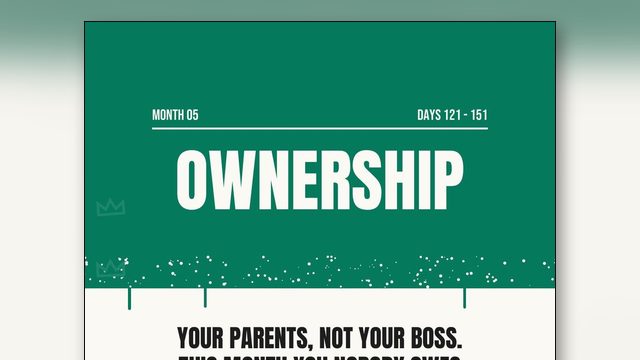 Month Five: 30 Days of Taking the Deed to Your Whole Life