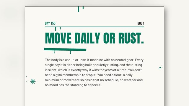 How to Move Every Day Without a Gym: Move Daily or Rust