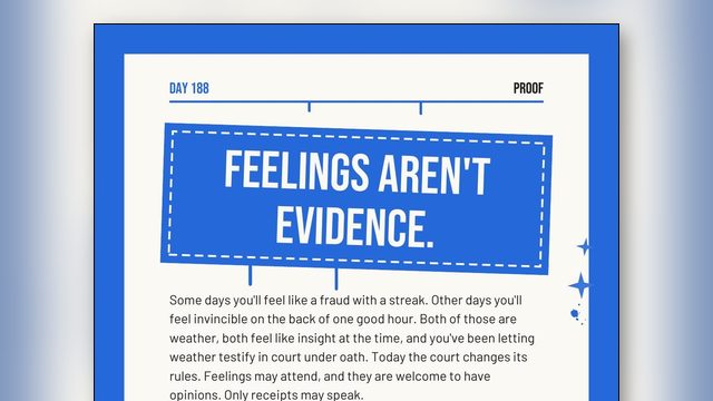 How to Stop Feeling Like a Fraud: Feelings Are Not Evidence