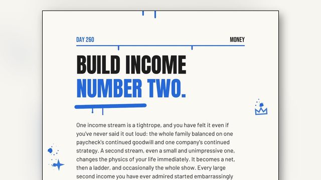 How to Build a Second Income: One Paycheck Is a Tightrope