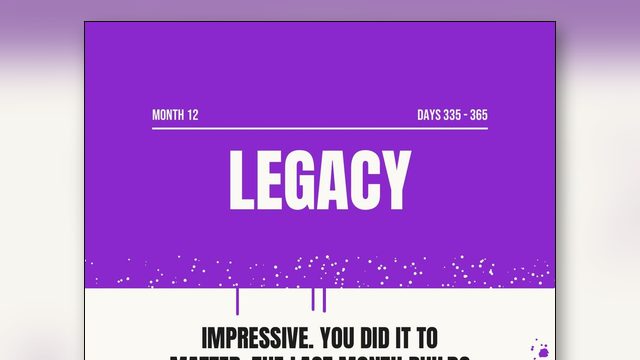 Month Twelve: 31 Days of Building What Outlasts You